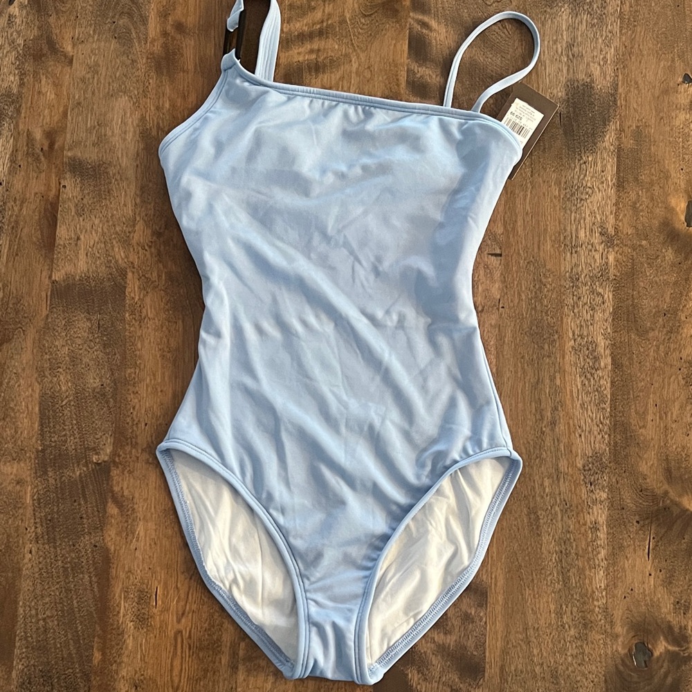 Merona Light Blue Classic One-Piece Swimsuit